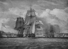 The Shannon and the Chesapeake c1814. Artist: John Christian Schetky