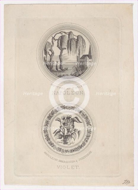 The shade of Napoleon visiting his tomb, ca. 1831., ca. 1831. Creator: Anon.