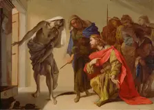 The Shade of Samuel Invoked by Saul, about 1650-1656. Creator: Bernardo Cavallino