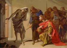 The Shade of Samuel Invoked by Saul, about 1650-1656. Creator: Bernardo Cavallino