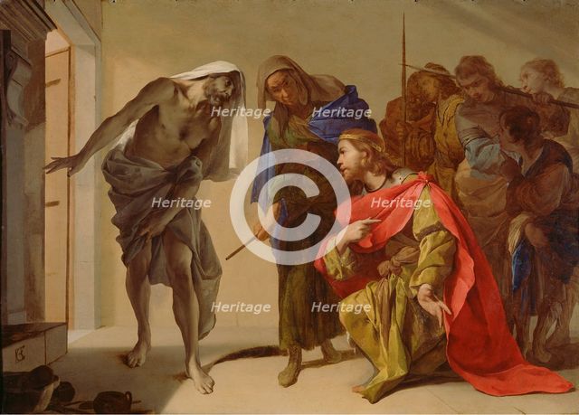 The Shade of Samuel Invoked by Saul, about 1650-1656. Creator: Bernardo Cavallino.