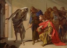 The Shade of Samuel Invoked by Saul, c. 1655. Artist: Cavallino, Bernardo (1616-1656)