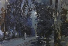 The shadows. Moonlight night, 1880s. Creator: Levitan, Isaak Ilyich (1860-1900)