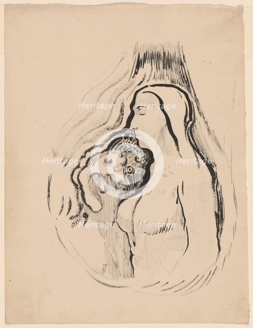 The Shadow (L'Ombre), 1896-1900. Creator: Odilon Redon.