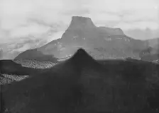 The Shadow of Adam's Peak and Bible Rock. Taken from the Peak at Sunrise c1890, (1910). Artist: Alfred William Amandus Plate