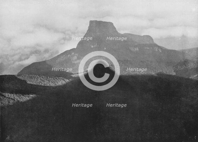 'The Shadow of Adam's Peak and Bible Rock. Taken from the Peak at Sunrise', c1890, (1910). Artist: Alfred William Amandus Plate.