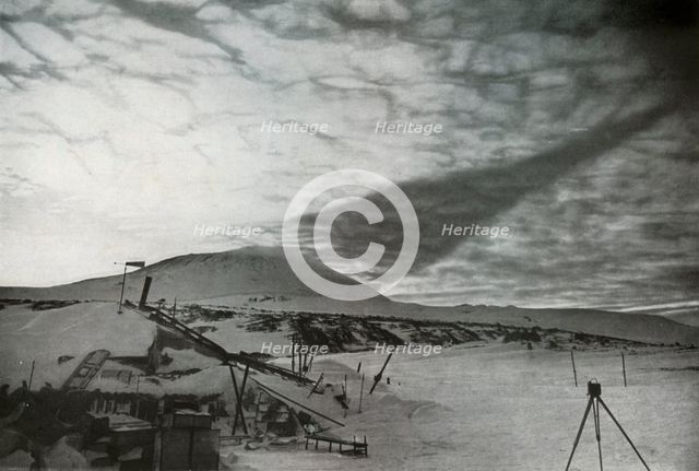 'The Shadow of Mount Erebus on the Clouds', September 1911, (1913). Artist: Frank Debenham.