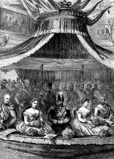The Shah at the Royal Italian Opera, 1873. Creator: Unknown