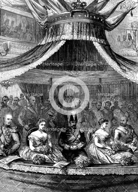 The Shah at the Royal Italian Opera, 1873. Creator: Unknown.