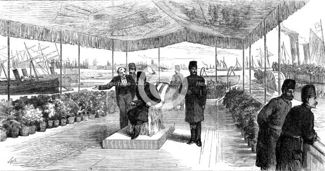 The Shah on the Mersey, at Liverpool, 1873. Creator: Unknown.