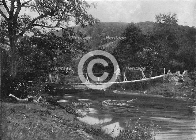 'The Shaky Bridge, Llandrindrod Wells', c1896. Artist: Hudson.