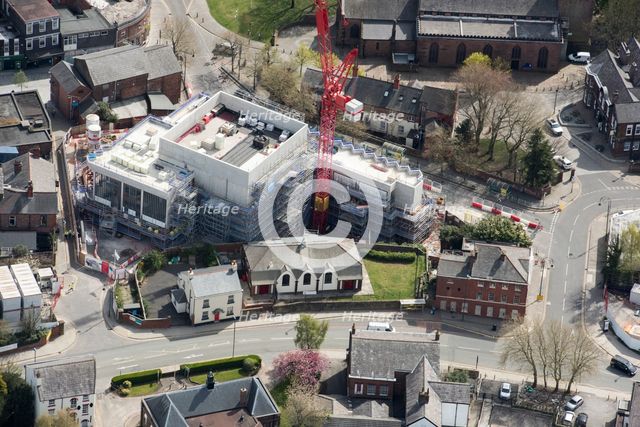 The Shakespeare North Playhouse under construction, Knowsley, 2021. Creator: Damian Grady.