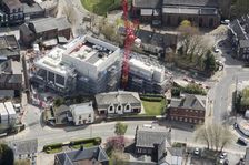 The Shakespeare North Playhouse under construction, Knowsley, 2021. Creator: Damian Grady