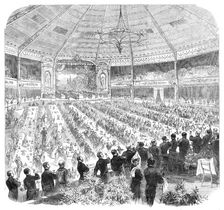 The Shakspeare Commemoration: banquet in the pavilion, Stratford-on-Avon...Earl of Carlisle..., 1864 Creator: Unknown