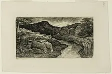 The Sheep of this Pasture, n.d. Creator: Edward Calvert