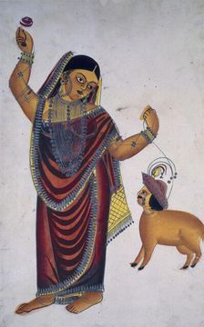 The sheep lover, 1865. Creator: Anon