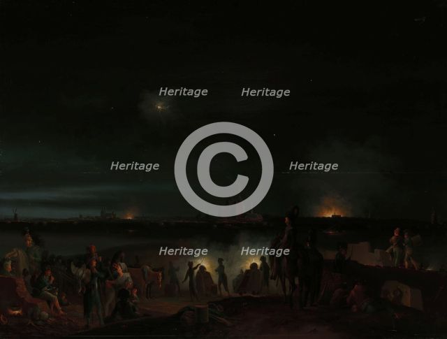 The Shelling of ’s-Hertogenbosch by the French, 1800. Creator: Josephus Augustus Knip.