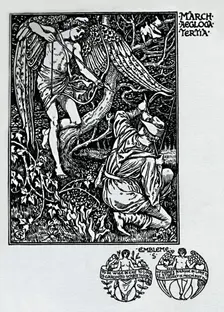 The Shepheard's Calendar - March 1898, (1923). Artist: Walter Crane