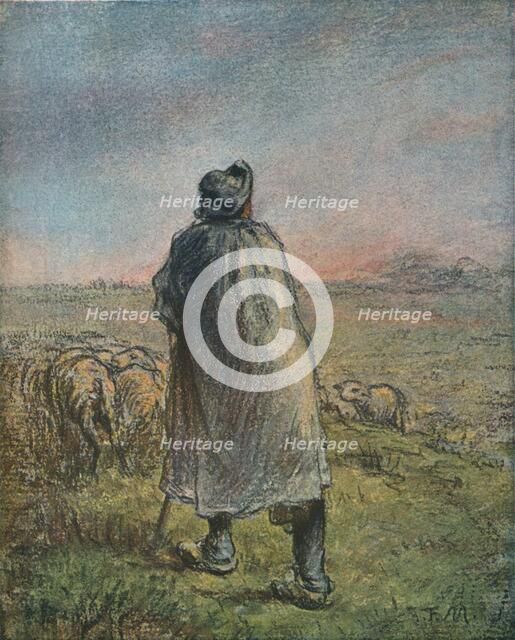 'The Shepherd', 19th century. Artist: Jean Francois Millet.