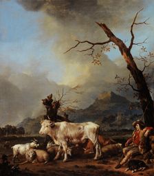 The Shepherd and his Flock, between 1642 and 1674. Creator: Johannes Lingelbach