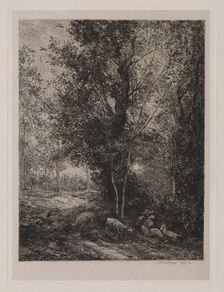The Shepherd and Shepherdess , 1874. Creator: Charles François Daubigny (French, 1817-1878)