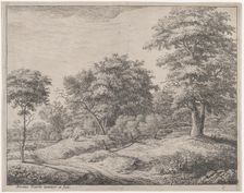 The Shepherd Asleep On a Little Hill, 17th century. Creator: Anthonie Waterloo
