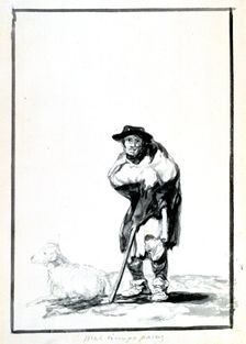 The Shepherd c1760-1820. Artist: Francisco Goya