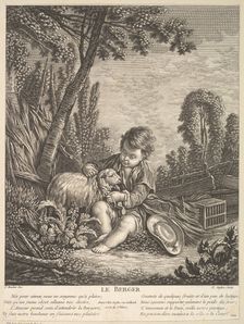 The Shepherd, ca.1753. Creator: Claude Augustin Duflos le Jeune