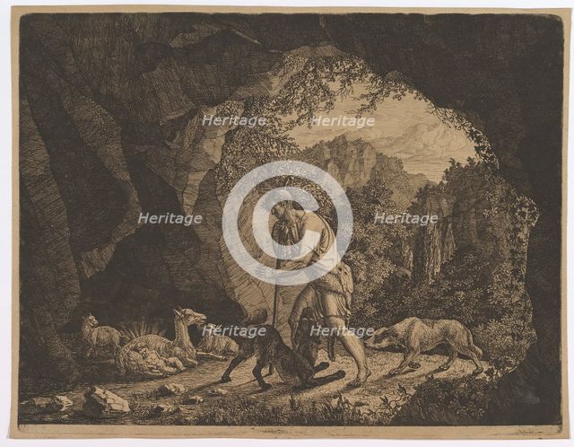 The Shepherd Finding Romulus near the Goat.n.d. Creator: Carl Baron von Vittinghoff.