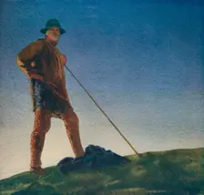 The Shepherd hears the Guns at Dawn c1910, (c1932). Artist: William Blamire Young
