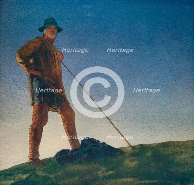 'The Shepherd hears the Guns at Dawn', c1910, (c1932). Artist: William Blamire Young.