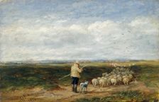 The shepherd:Return of the flock 1850. Creator: David Cox the Elder