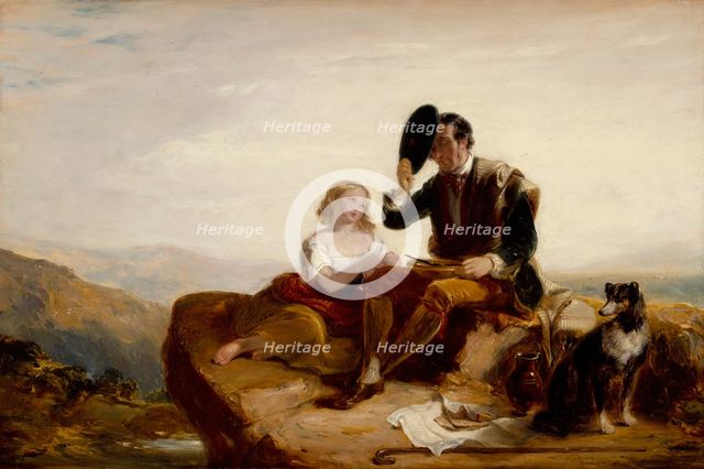 The Shepherd's Grace, 1835. Creator: William Allan.