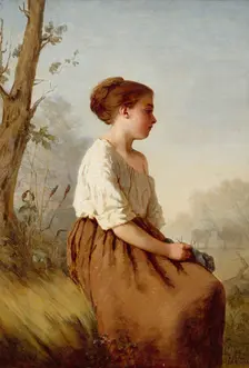 The Shepherdess, 1867. Creator: Ida Silfverberg