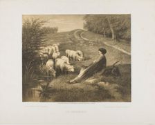 The Shepherdess, 1871. Creator: Joseph Foxcroft Cole