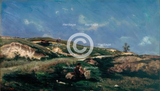 The Shepherdess, c1860s-70s. Creator: Stanislas Lepine.
