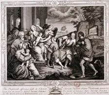 The Shepherds offering gifts to Christ, 1733. Artist: Jacopo Palma