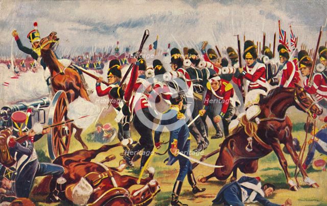 'The Sherwood Foresters. The Advance of The Sherwood Foresters at Salamanca', 1812, (1939).  Artist: Unknown.