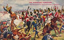 The Sherwood Foresters. The Advance of The Sherwood Foresters at Salamanca 1812, (1939)