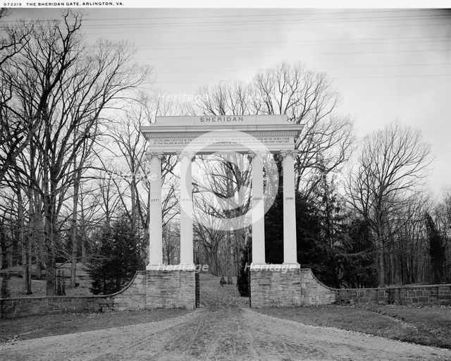 The Sheridan Gate, Arlington, Va., between 1900 and 1920. Creator: Unknown.