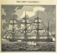 The Ship Columbus, 1826. Creator: Unknown