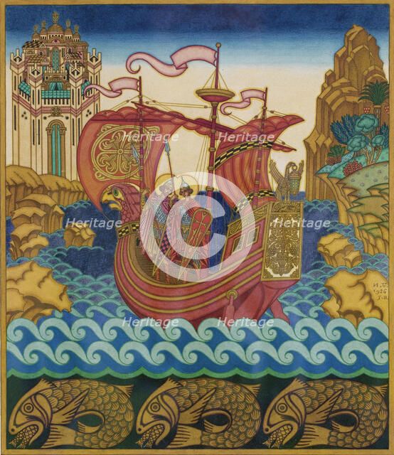 The Ship. Artist: Bilibin, Ivan Yakovlevich (1876-1942)