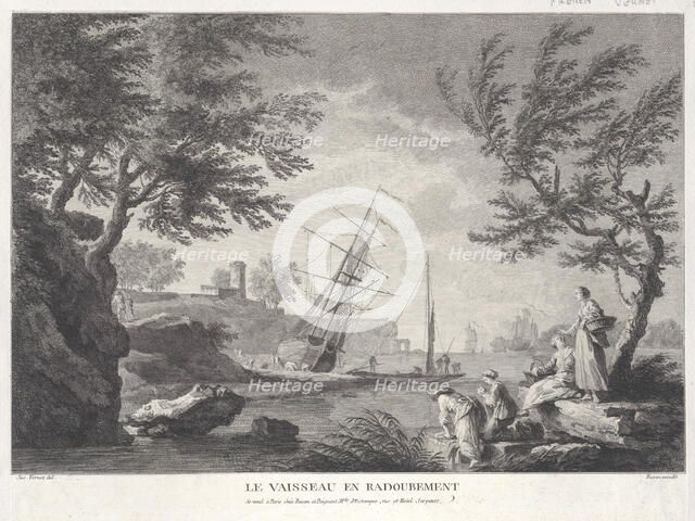 The Ship Being Repaired, ca. 1750-1800. Creator: Pierre François Basan.