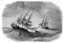 The Ship "Bengal" rescuing the crew of "The Child of the Regiment", 1858. Creator: Smyth