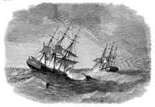 The Ship "Bengal" rescuing the crew of "The Child of the Regiment", 1858. Creator: Smyth