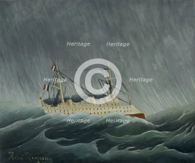 The Ship in the Tempest, ca 1899.