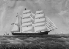 The Ship "John W. Brewer", ca. 1845. Creator: Unknown