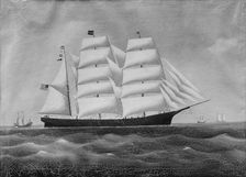 The Ship "John W. Brewer", ca. 1845. Creator: Unknown