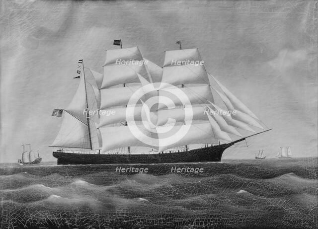 The Ship "John W. Brewer", ca. 1845. Creator: Unknown.