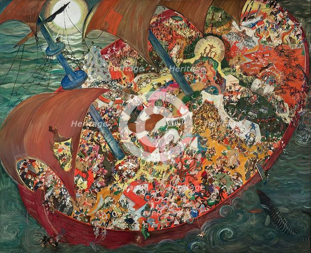 The ship of fools, 1922. Creator: Oskar Laske.